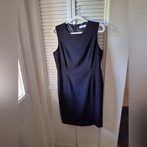 Calvin Klein Elegant Black Sleeveless Dress